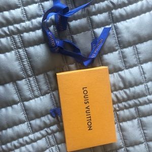 Louis vuitton box, dust bag, and ribbon